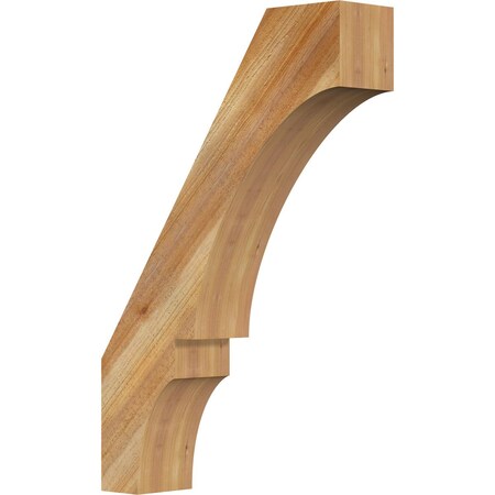 Ekena Millwork 6"W x 24"D x 36"H Balboa Rough Sawn Knee Brace, Western Red Cedar BRC06X24X36BOA00RWR